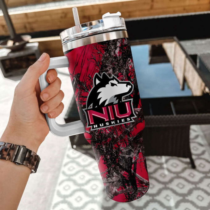 Northern Illinois Huskies NCAA Hunting Personalized Stanley Tumbler 40oz Gift for Fans