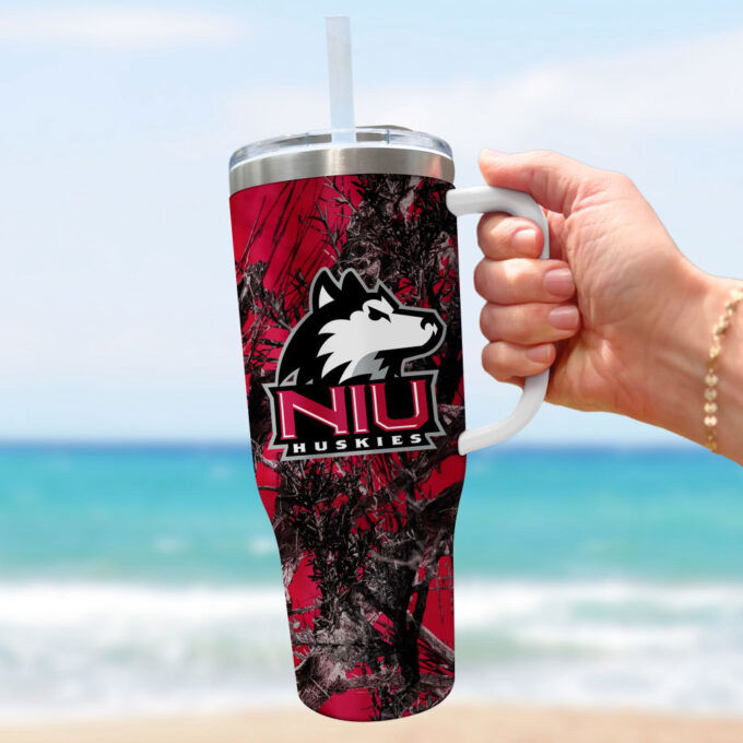 Northern Illinois Huskies NCAA Hunting Personalized Stanley Tumbler 40oz Gift for Fans
