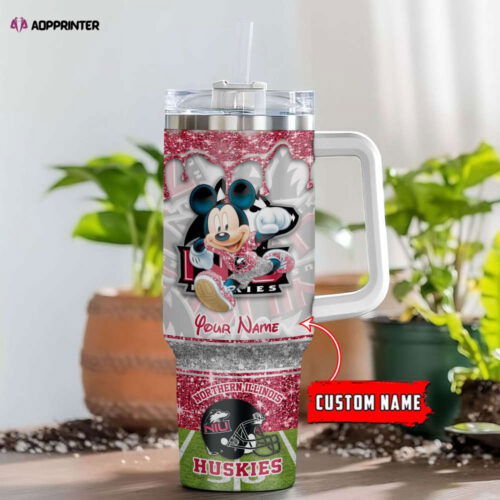Cart 3 Northern Illinois Huskies NCAA Style Personalized Stanley Tumbler 40oz Gift for Fans