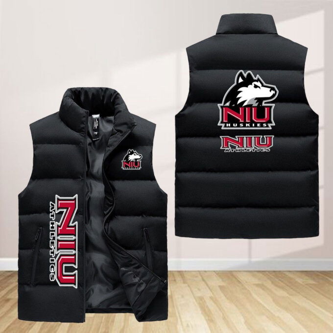 Northern Illinois Huskies Sleeveless Puffer Jacket Custom For Fans Gifts