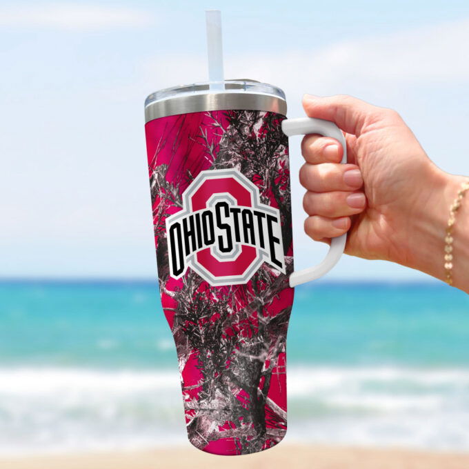 Ohio State Buckeyes NCAA Hunting Personalized Stanley Tumbler 40oz Gift for Fans