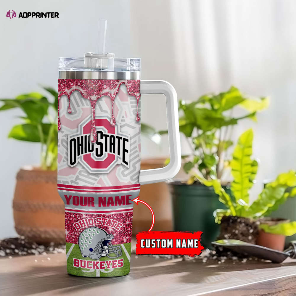 Ohio State Buckeyes NCAA Personalized Stanley Tumbler 40oz Gift for Fans Ohio State Buckeyes NCAA Personalized Stanley Tumbler 40oz Gift for Fans