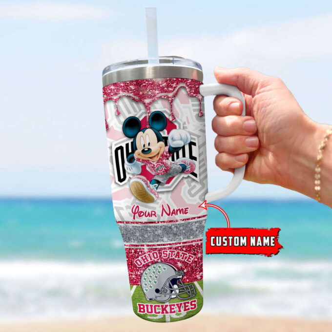 Ohio State Buckeyes NCAA Style Personalized Stanley Tumbler 40oz Gift for Fans