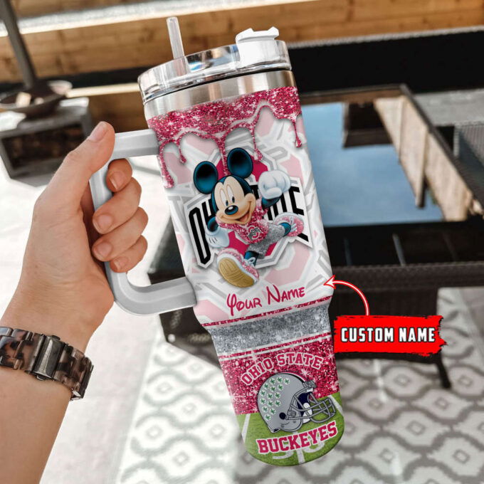 Ohio State Buckeyes NCAA Style Personalized Stanley Tumbler 40oz Gift for Fans
