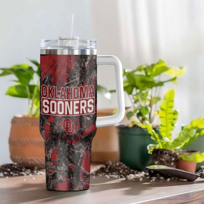 Oklahoma Sooners NCAA Hunting Personalized Stanley Tumbler 40oz Gift for Fans