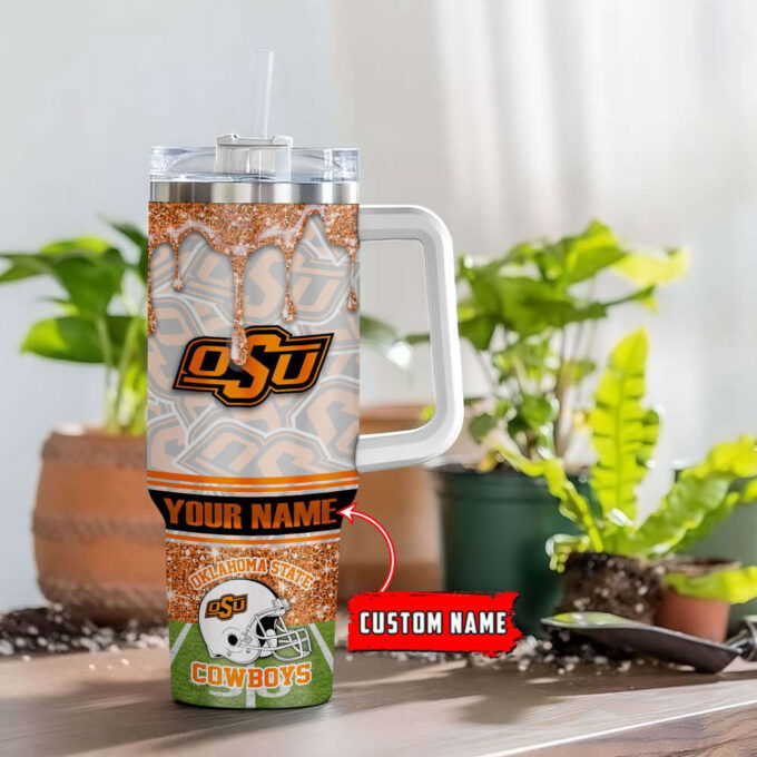 Oklahoma State Cowboys NCAA Personalized Stanley Tumbler 40oz Gift for Fans