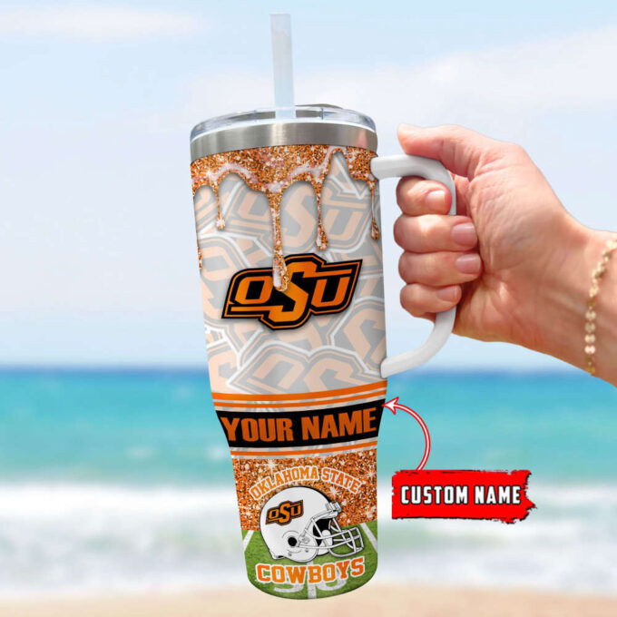 Oklahoma State Cowboys NCAA Personalized Stanley Tumbler 40oz Gift for Fans