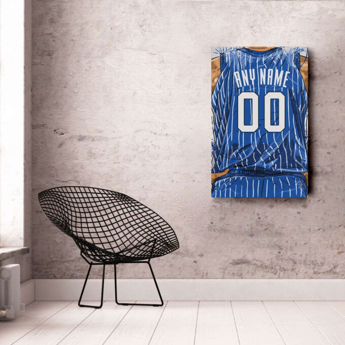 Orlando Magic Jersey Personalized Jersey NBA Custom Name and Number Canvas Wall Art Home Decor Framed Poster Man Cave Gift