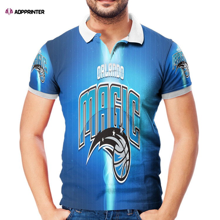 Orlando Magic Light Blue 3D Gift for Fans Polo Shirt Orlando Magic Light Blue 3D Gift for Fans Polo Shirt