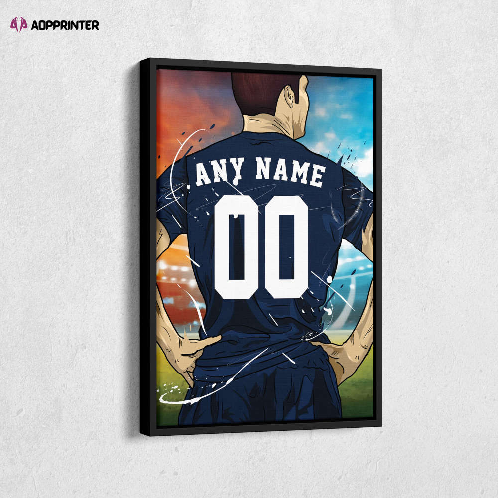 Paris Saint-Germain F.C. Jersey Soccer Personalized Jersey Custom Name and Number Canvas Wall Art Home Decor Framed Poster Man Cave Gift Paris Saint-Germain F.C. Jersey Soccer Personalized Jersey Custom Name and Number Canvas Wall Art Home Decor Framed Poster Man Cave Gift