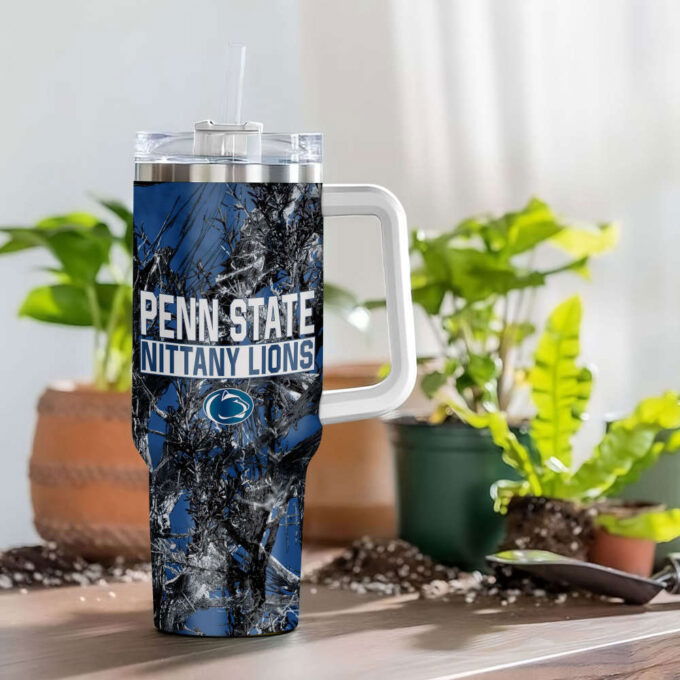 Penn State Nittany Lions NCAA Hunting Personalized Stanley Tumbler 40oz Gift for Fans