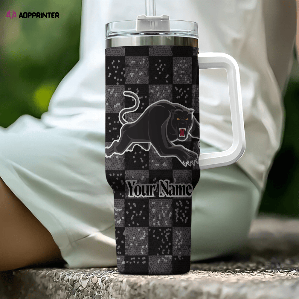 Penrith Panthers NRL Personalized Stanley Tumbler 40oz Gift for Fans Penrith Panthers NRL Personalized Stanley Tumbler 40oz Gift for Fans