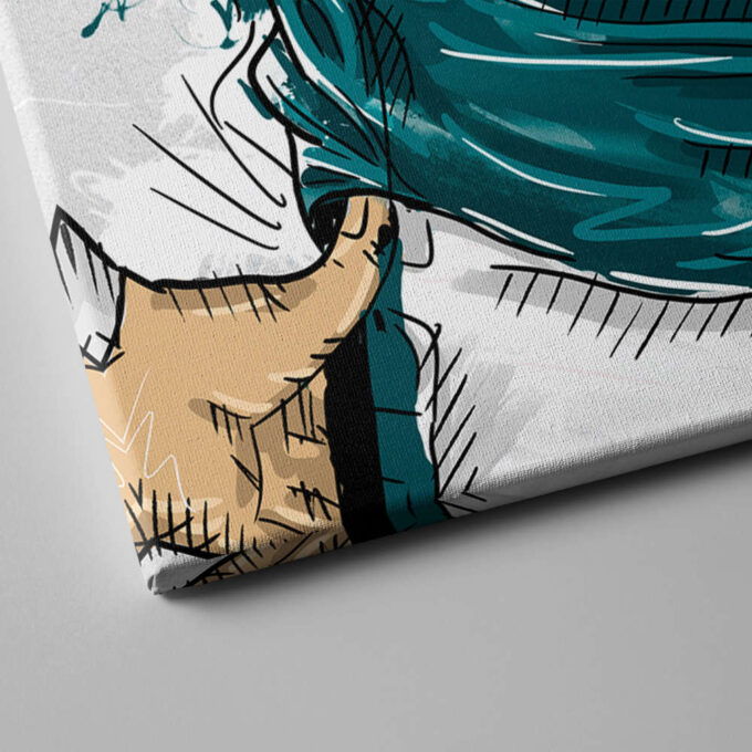 Philadelphia Eagles Jersey Personalized Jersey NFL Custom Name and Number Canvas Wall Art Home Decor Framed Poster Man Cave Gift