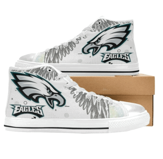 Philadelphia Eagles NFL Custom Canvas High Top Shoes
