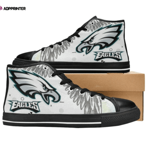 Philadelphia Eagles NFL Custom Canvas High Top Shoes
