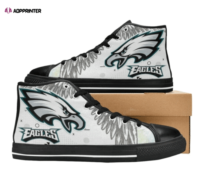 Philadelphia Eagles NFL Custom Canvas High Top Shoes