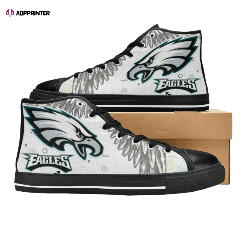 Philadelphia Eagles NFL Custom Canvas High Top Shoes Philadelphia Eagles NFL Custom Canvas High Top Shoes