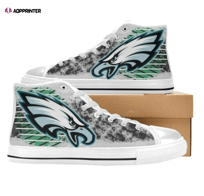 Philadelphia Eagles NFL Custom Canvas High Top Shoes Philadelphia Eagles NFL Custom Canvas High Top Shoes