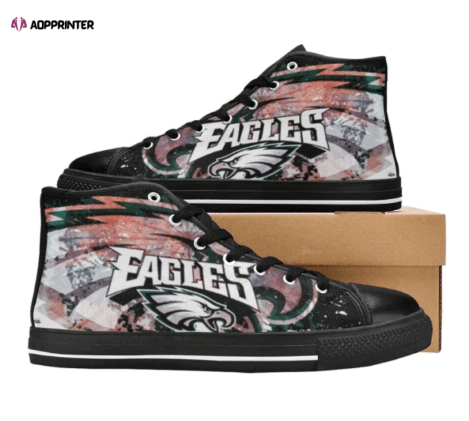 Philadelphia Eagles NFL Custom Canvas High Top Shoes