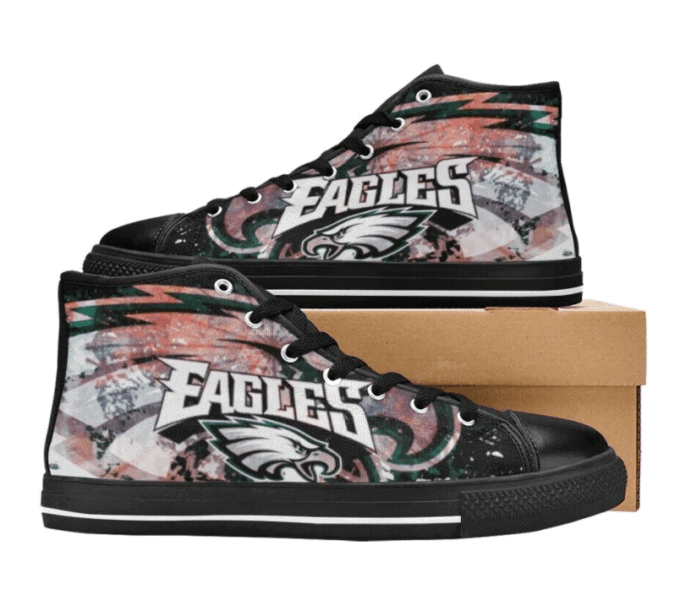 Philadelphia Eagles NFL Custom Canvas High Top Shoes