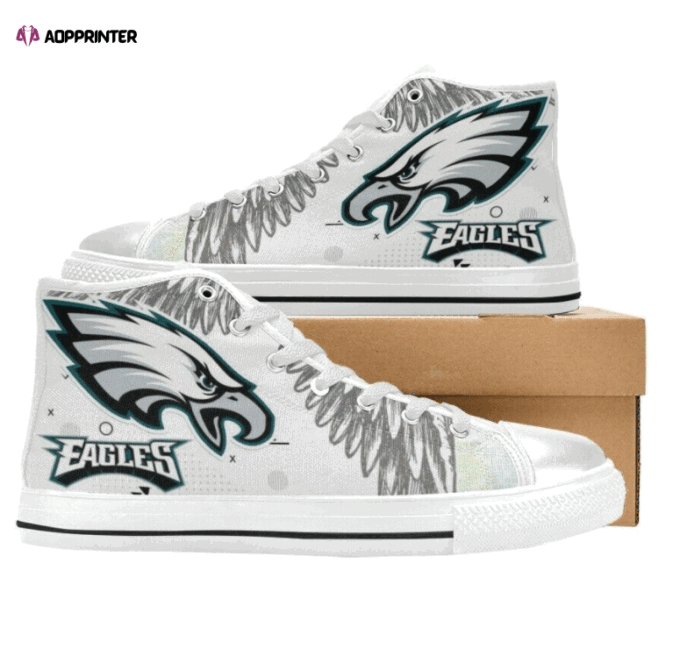 Philadelphia Eagles NFL Custom Canvas High Top Shoes