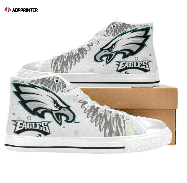 Philadelphia Eagles NFL Custom Canvas High Top Shoes Philadelphia Eagles NFL Custom Canvas High Top Shoes