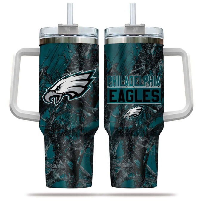 Philadelphia Eagles NFL Hunting Personalized Stanley Tumbler 40oz Gift for Fans
