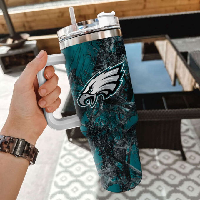 Philadelphia Eagles NFL Hunting Personalized Stanley Tumbler 40oz Gift for Fans