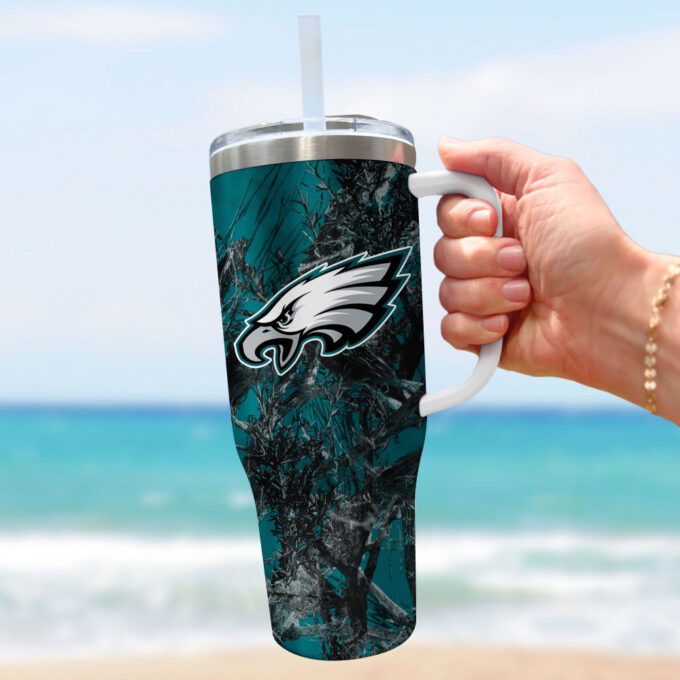 Philadelphia Eagles NFL Hunting Personalized Stanley Tumbler 40oz Gift for Fans
