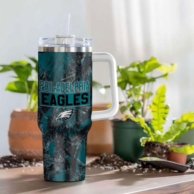 Philadelphia Eagles NFL Hunting Personalized Stanley Tumbler 40oz Gift for Fans