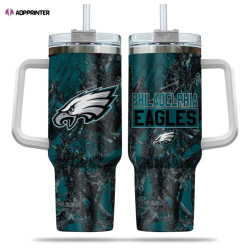 Cart 4 Philadelphia Eagles NFL Hunting Personalized Stanley Tumbler 40oz Gift for Fans
