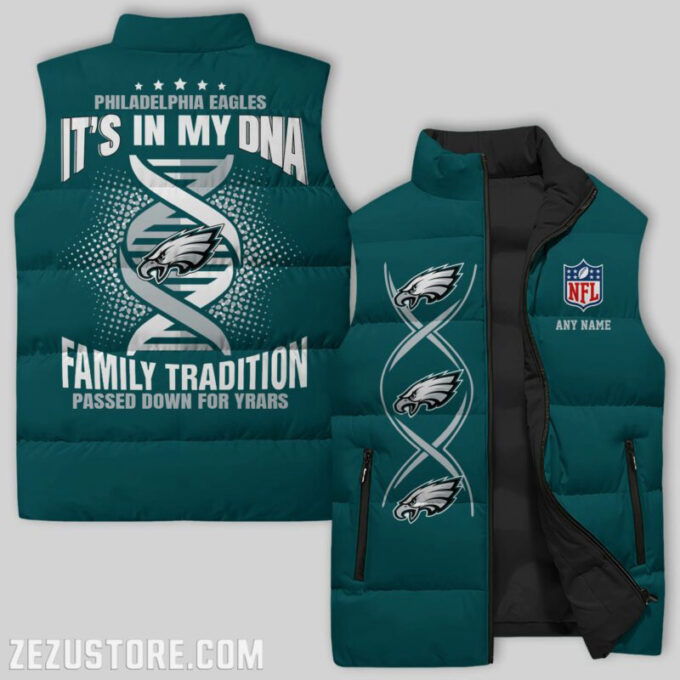 Philadelphia Eagles NFL Sleeveless Puffer Jacket Custom For Fans Gifts