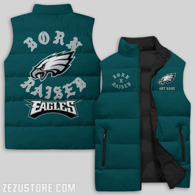 Philadelphia Eagles NFL Sleeveless Puffer Jacket Custom For Fans Gifts