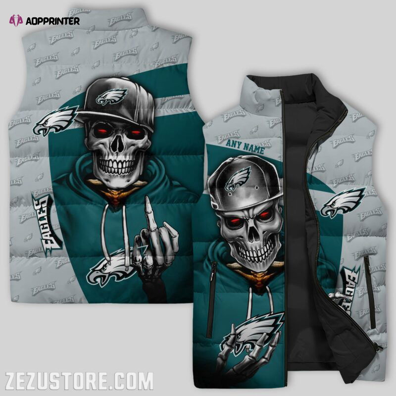Philadelphia Eagles Sleeveless Puffer Jacket Custom For Fans Gifts Philadelphia Eagles Sleeveless Puffer Jacket Custom For Fans Gifts
