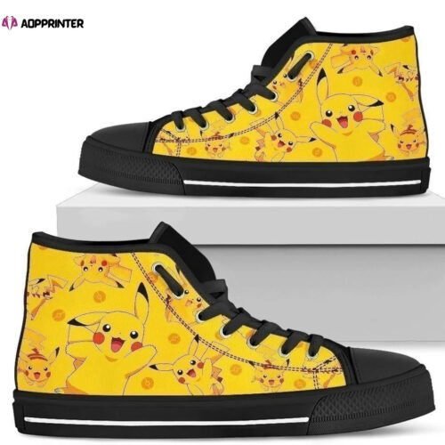 Cart 3 Pikachu High Top Shoes Custom For Fans Pokemon