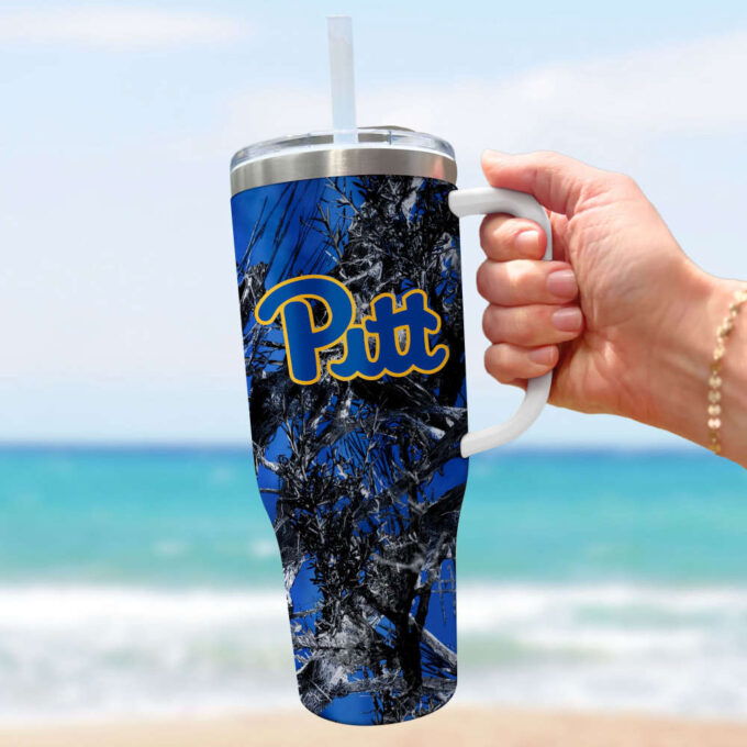Pittsburgh Panthers NCAA Hunting Personalized Stanley Tumbler 40oz Gift for Fans