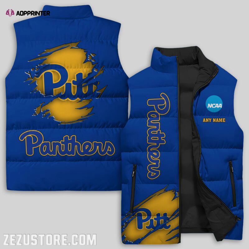 Pittsburgh Panthers NCAA Sleeveless Puffer Jacket Custom For Fans Gifts Pittsburgh Panthers NCAA Sleeveless Puffer Jacket Custom For Fans Gifts