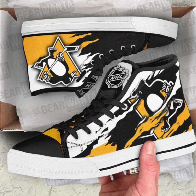 Pittsburgh Penguins High Top Shoes Custom For Fans