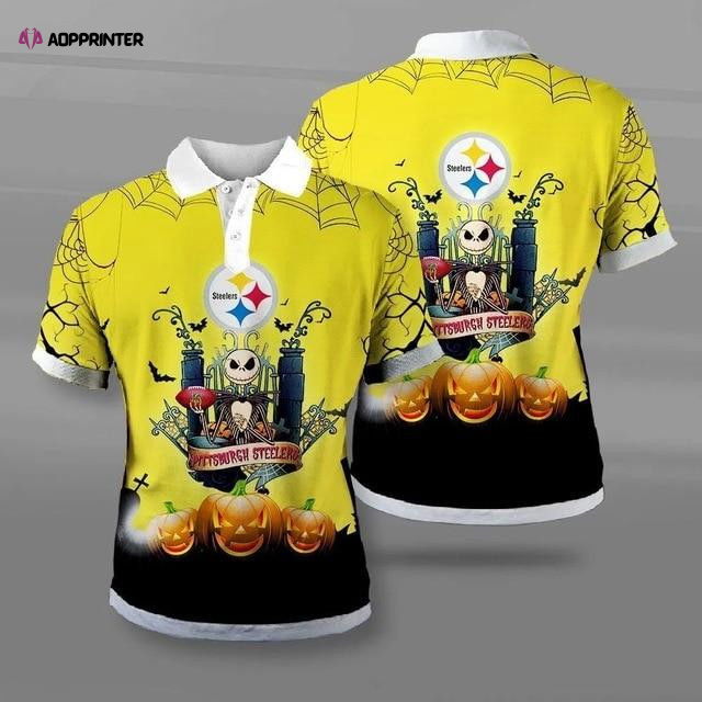 Pittsburgh Steelers Halloween Polo Shirt 6475 Pittsburgh Steelers Halloween Polo Shirt 6475
