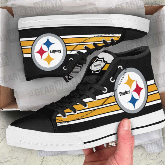 Pittsburgh Steelers High Top Sneakers Custom Shoes For Fans