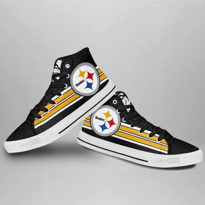 Pittsburgh Steelers High Top Sneakers Custom Shoes For Fans