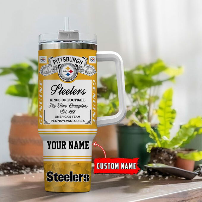 Pittsburgh Steelers NFL Kings of Football Personalized Stanley Tumbler 40Oz Gift for Fans