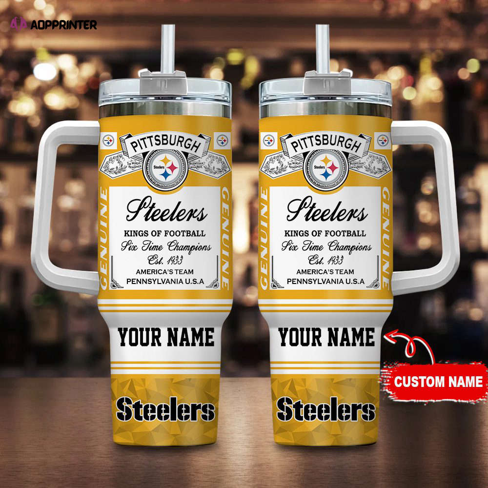 Pittsburgh Steelers NFL Kings of Football Personalized Stanley Tumbler 40Oz Gift for Fans Pittsburgh Steelers NFL Kings of Football Personalized Stanley Tumbler 40Oz Gift for Fans