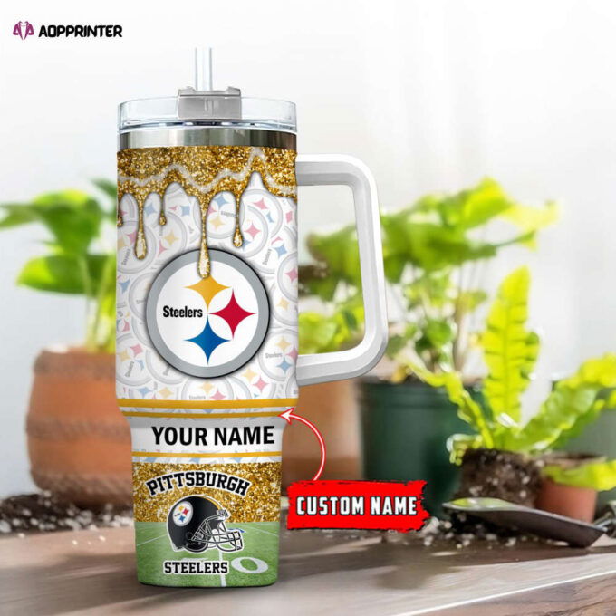 Pittsburgh Steelers NFL Personalized Stanley Tumbler 40oz Gift for Fans