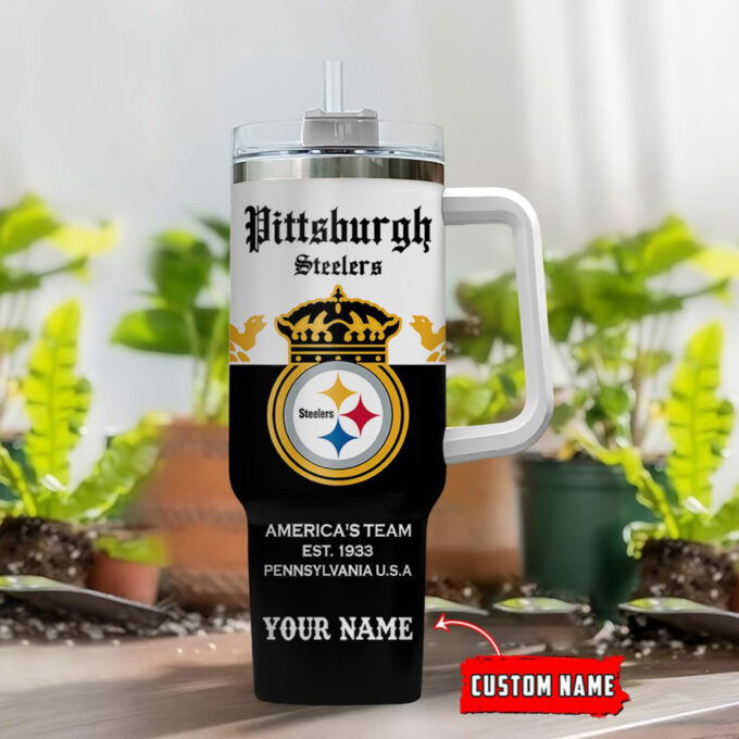 Pittsburgh Steelers Personalized NFL Corona Extra 40oz Stanley Tumbler Gift for Fans