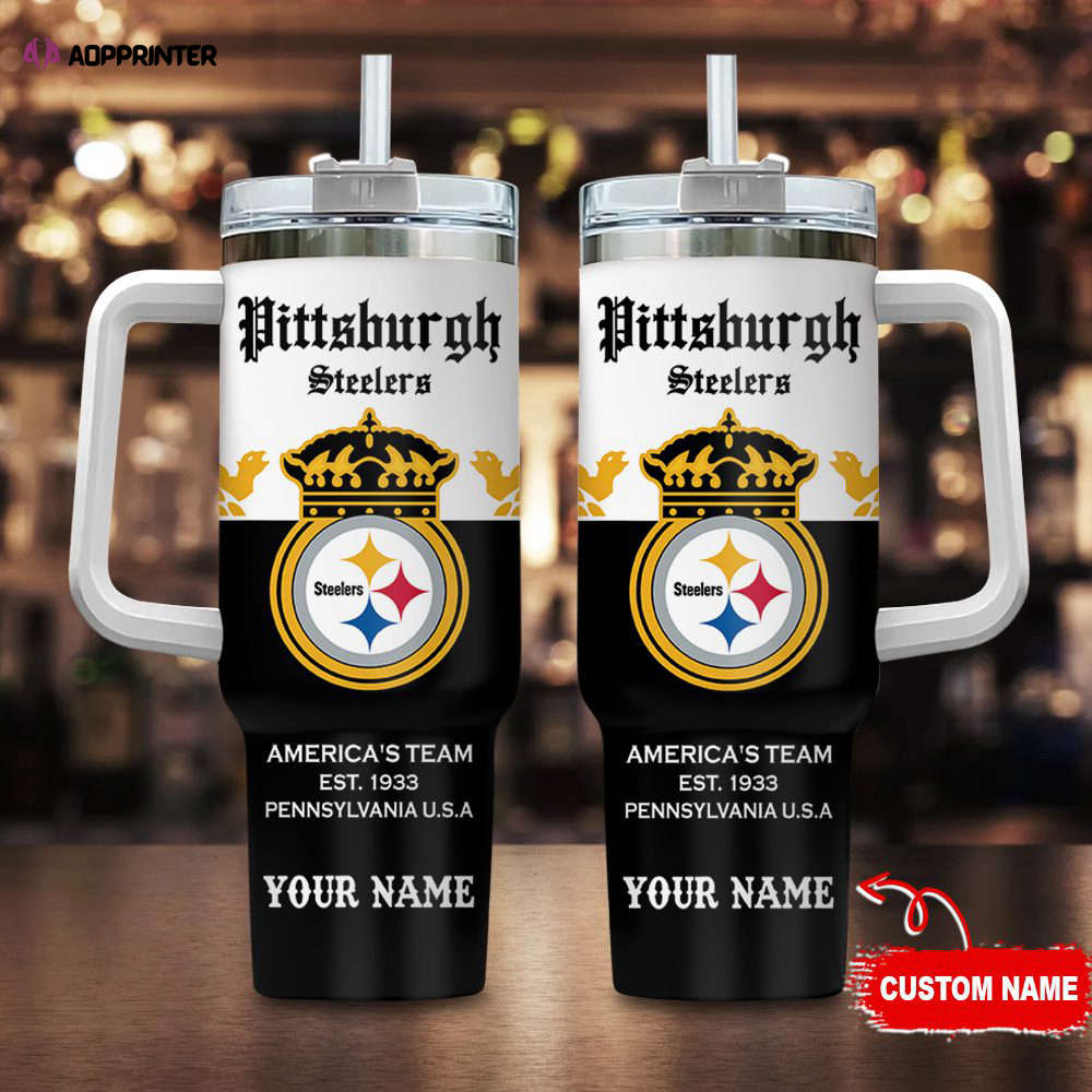Pittsburgh Steelers Personalized NFL Corona Extra 40oz Stanley Tumbler Gift for Fans Pittsburgh Steelers Personalized NFL Corona Extra 40oz Stanley Tumbler Gift for Fans
