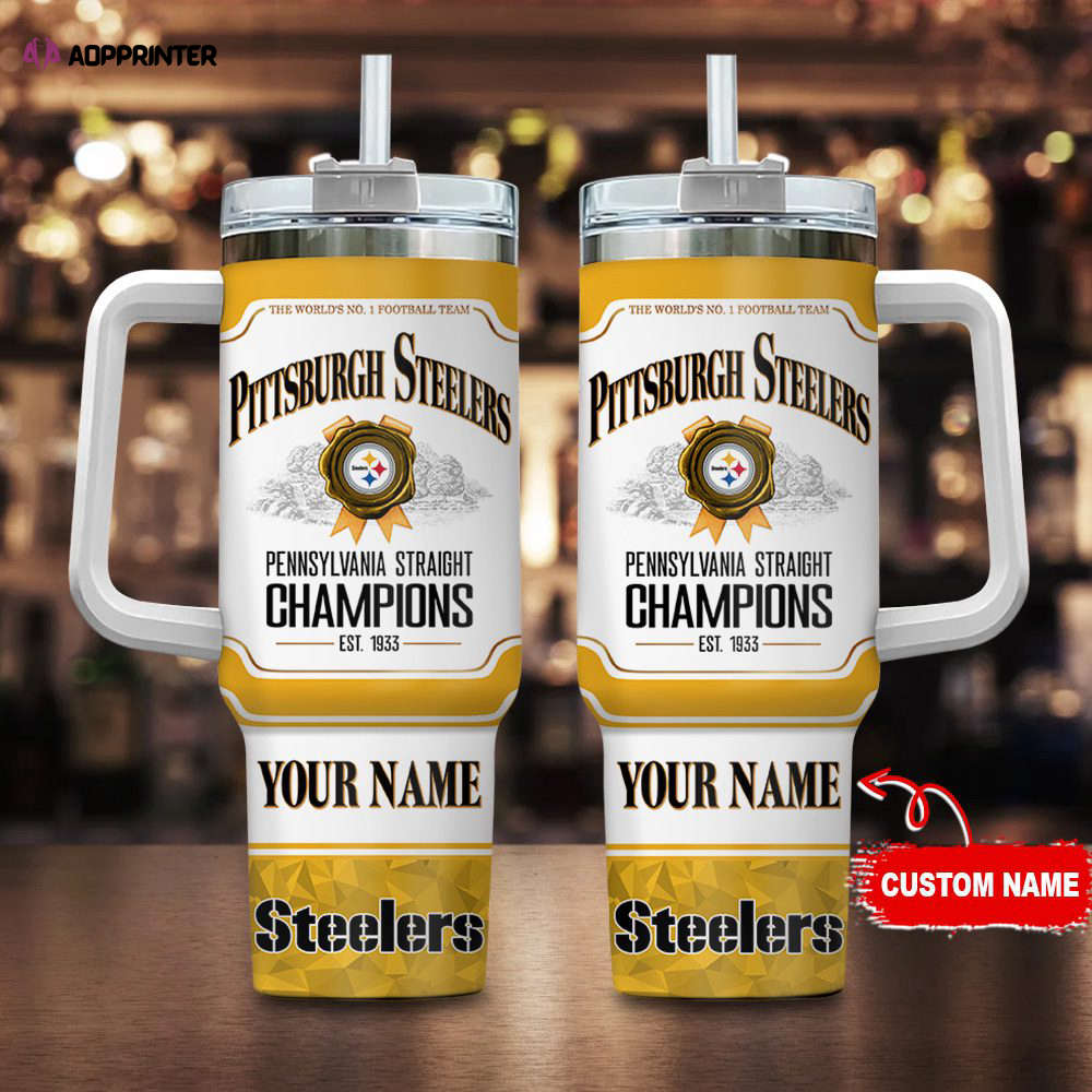Pittsburgh Steelers Personalized The World’s No 1 Football Team NFL Jim Beam 40oz Stanley Tumbler Gift for Fans Pittsburgh Steelers Personalized The World’s No 1 Football Team NFL Jim Beam 40oz Stanley Tumbler Gift for Fans