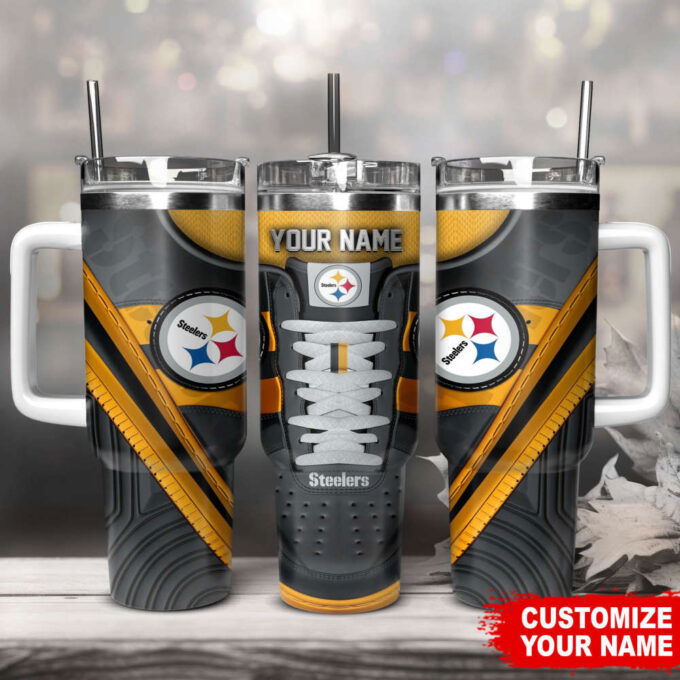 Pittsburgh Steelers Sneaker NFL Personalized Stanley Tumbler 40Oz Gift for Fans
