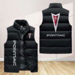 Pontiac Sleeveless Puffer Jacket Custom For Fans Gifts Pontiac Sleeveless Puffer Jacket Custom For Fans Gifts