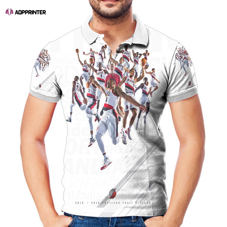 Portland Trail Blazers All Players3 3D Gift for Fans Polo Shirt Portland Trail Blazers All Players3 3D Gift for Fans Polo Shirt